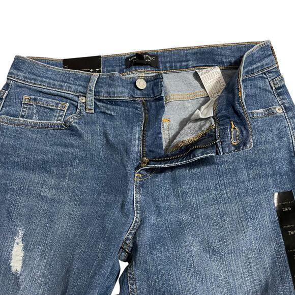 Banana Republic Womens Jeans 6 Blue Distressed Low Rise Relaxed Girlfriend Denim - Picture 3 of 12